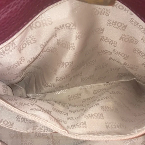 Genuine Michael Kors  Merlot Leather Satchel - Picture 11 of 14